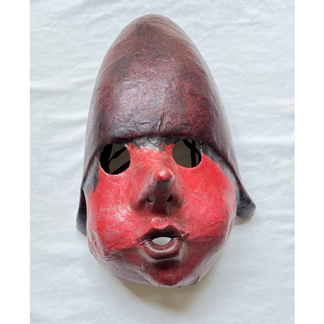 Collection of 8 Vintage Carnival Masks, Handmade in Venice For Sale - Image 15 of 18