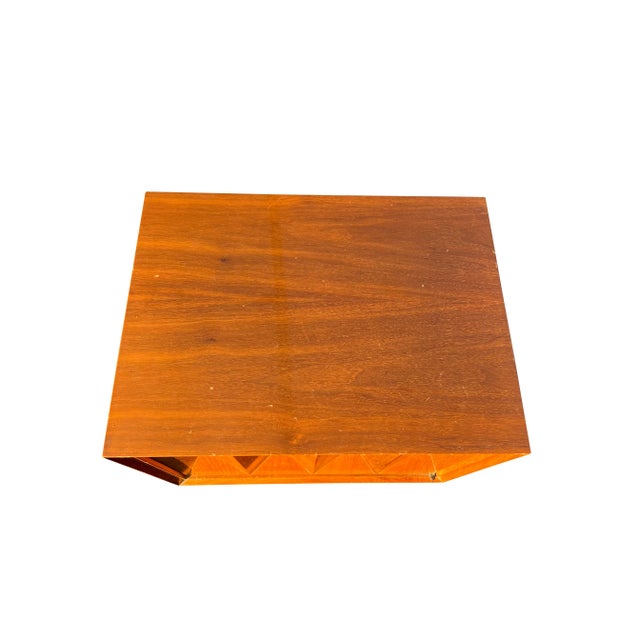 Mid Century Modern Albert Parvin Gio Ponti Style Nightstand Sculpted Design For Sale In New York - Image 6 of 7