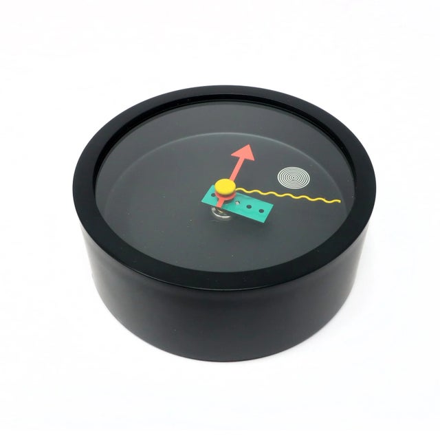 Postmodern 1980s Postmodern Wall Clock by Shohei Mihara for Wakita For Sale - Image 3 of 9