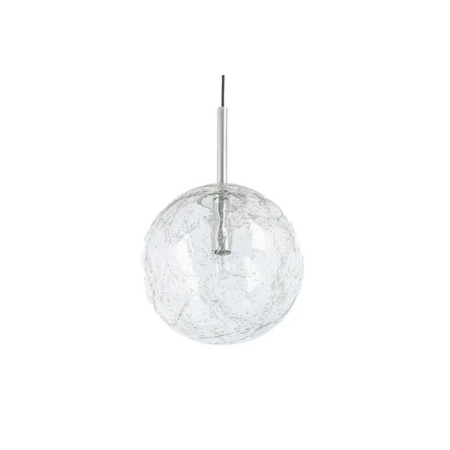 1970s Large Murano Ball Pendant Light attributed to Doria, Germany, 1970s For Sale - Image 5 of 13