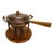1920s Arts & Crafts Copper & Oak Chafing Dish For Sale - Image 4 of 12