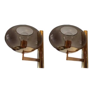 1960s, Italian Sciolari Mid-Century Wall Lights - A Pair For Sale