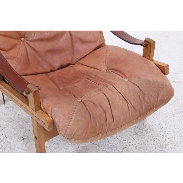 Brown Vintage Hunter Chair in Leather by Torbjørn Afdal, 1960s For Sale - Image 8 of 18
