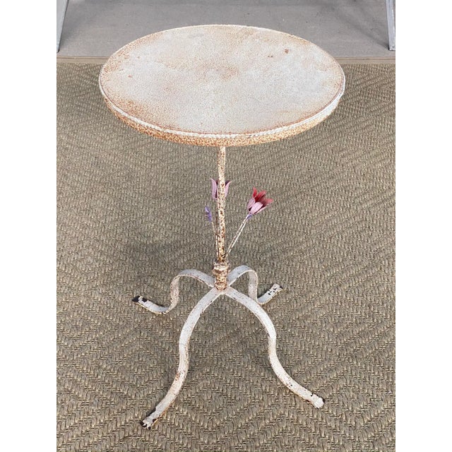1980s Painted Métal Side Table For Sale - Image 13 of 13