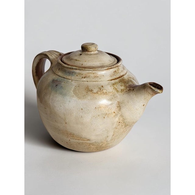 Glazed Stoneware Teapot by Hervé Rousseau for Atelier De Boisbelle, La Borne, 1990s For Sale - Image 4 of 12