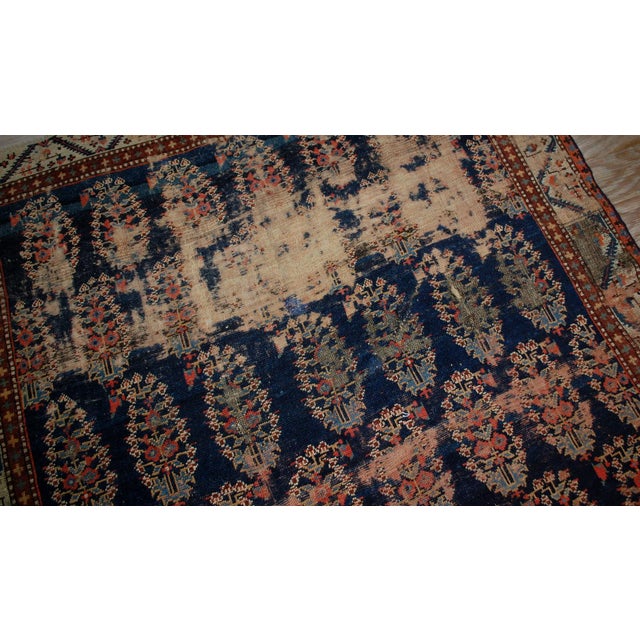 Textile 1830s, Handmade Antique Collectible Northwest Persian Runner 5.2' X 10.7' For Sale - Image 7 of 8