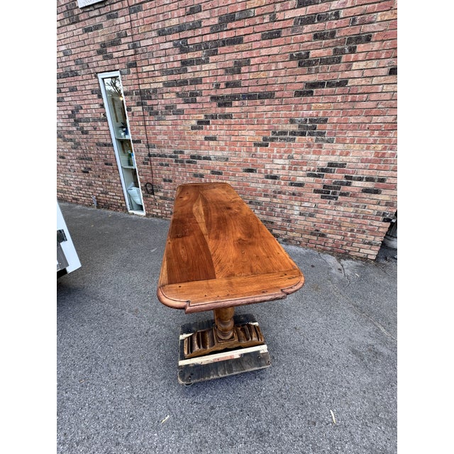 19th Century French Refectory Console/ Dining Table For Sale - Image 12 of 13