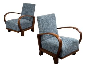 Mid-Century Modern Lounge Chairs by Debreceni Hajlított Bútorgyár, 1960s, Set of 2