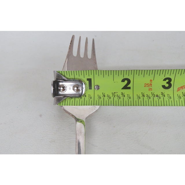 Epns Sheffield England El Silver Plated Party Sporks With Serrated Edge 5005b For Sale - Image 10 of 13