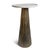 2020s Small Marble Fluted Brass Side Table For Sale - Image 5 of 9