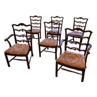 Early 20th Century Flint & Horner Co Mahogany Dining Chairs - Set of 6 For Sale