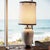Mid-Century Modern Monumental Ginger Jar Shaped Table Lamps With Cascading Hoop Earring Handles on Lamp and Shade For Sale - Image 3 of 17