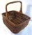 Vintage Rounded Bottom Handled Basket For Sale - Image 4 of 7