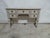 This is a very unique Swedish Gustavian style 5 drawer console table. it was restored and repainted with Milk Paints...