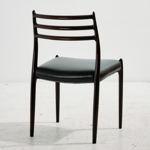 Set of Model 78 Rosewood Dining Chairs by Niels O. Møller for J.L. Møllers Furniture Factory For Sale - Image 3 of 18