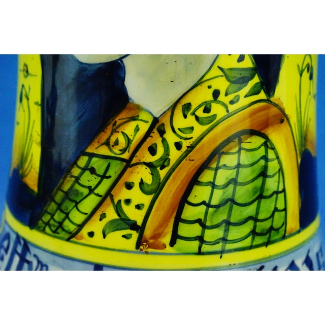 20th Century Renaissance Albarello Pharmacy Vase in Majolica Ceramic from Deruta, Italy, 1950s For Sale - Image 15 of 18