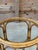 Wood Vintage Round Rattan Side Table With Custom Glass Top For Sale - Image 7 of 12