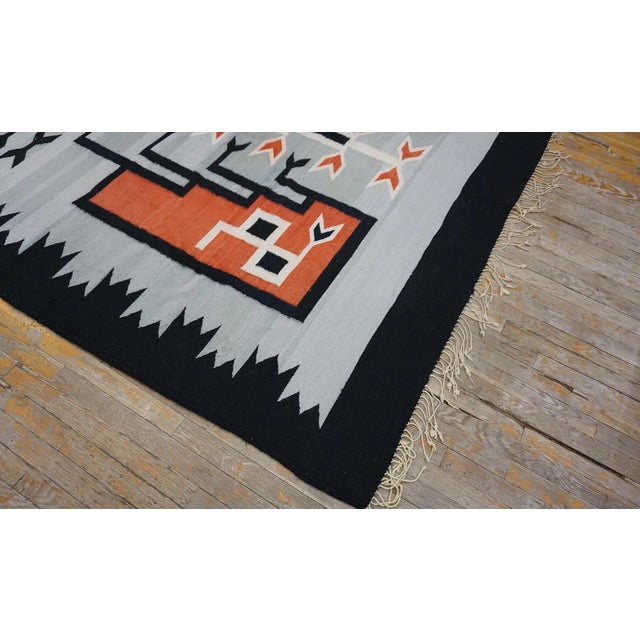 1930s 1930s Chimayo Southwestern Style Carpet ( 7'2" x 11'2" - 230 x 340 ) For Sale - Image 5 of 11