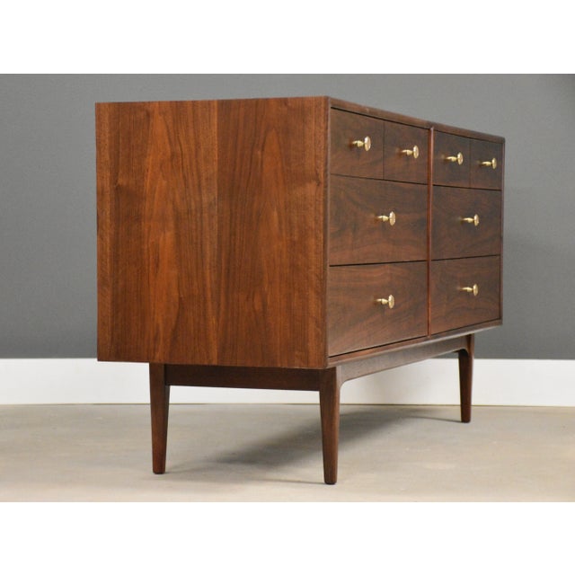 Mid-Century Modern 1960s Refinished Kipp Stewart Declaration Dresser for Drexel For Sale - Image 3 of 10