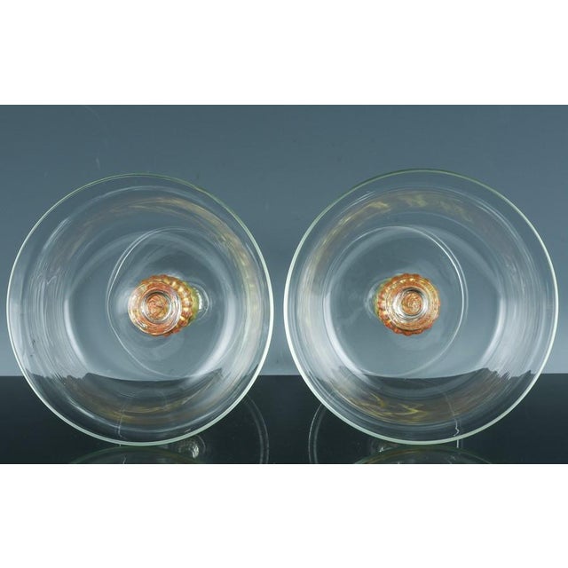 Mid 20th Century Murano Renaissance-Inspired Art Glass Champagne Coupes-Set of Ten For Sale - Image 5 of 7