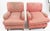 Set of Striped Lounge Chairs For Sale - Image 4 of 5
