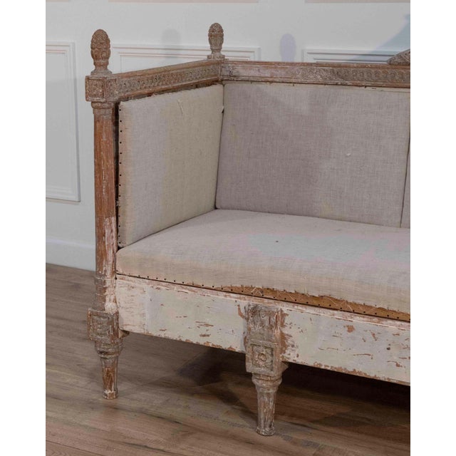18th-Century Swedish Gustavian Sofa with Original Scraped Paint, Circa 1780 For Sale - Image 12 of 16