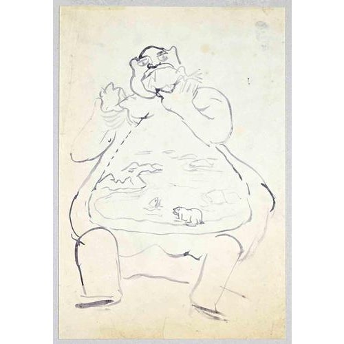 Watercolor on paper realized in 1934 ca. Not signed. Matted, dimension: cm. 50x31. Very good condition. This piece is...