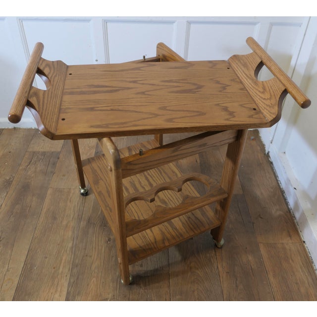 Mid-Century Modern Mid-Century Italian Cocktail Butlers Tray Trolley, 1960s For Sale - Image 3 of 8