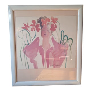1980s "Antonio's Girls" Fashion Designer Illustration Poster After Antonio Lopez, Framed For Sale