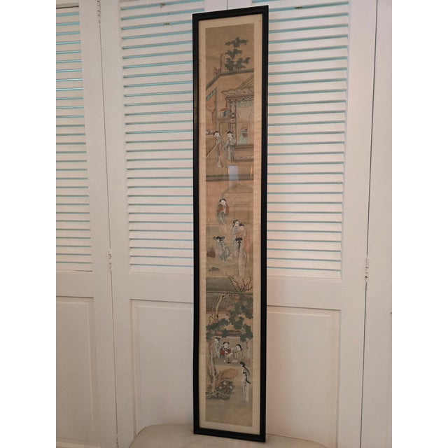 Vintage Chinese Painting Pre Mid Century Masterpiece For Sale In Boston - Image 6 of 12