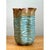Mid-Century Modern Vintage Textured Blue Ceramic Vase For Sale - Image 3 of 12