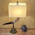 Brass Vintage Faux Horn & Brass Table Lamp – Hollywood Regency For Sale - Image 8 of 18