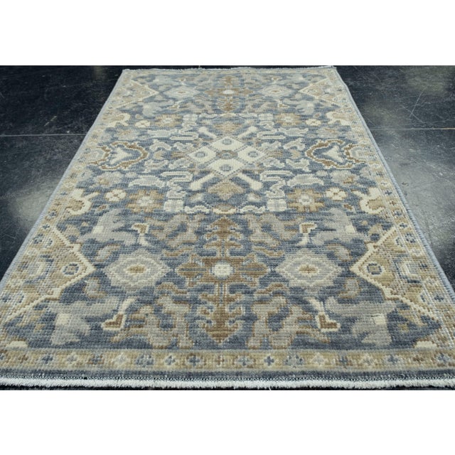 Turkish Turkish Oushak Rug 1'7" x 2'5" #17202 For Sale - Image 3 of 8