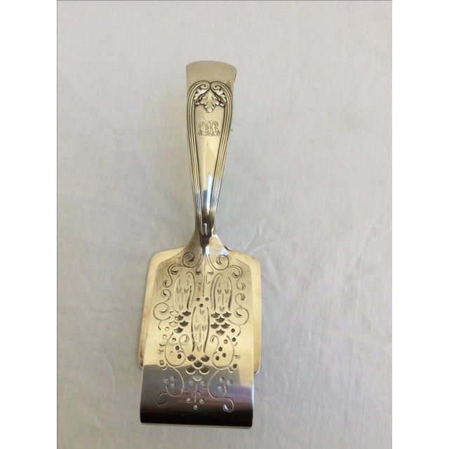 Contemporary Antique Tiffany & Company Silver Asparagus Tongs For Sale - Image 3 of 6