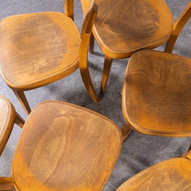 Beech Saddle Back Dining Chair from Horgen Glarus, 1960s For Sale - Image 12 of 14