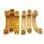 Art Deco Bright Yellow Bakelite Drawer Pulls W/ Chrome Strip, Set of 6 For Sale - Image 4 of 14