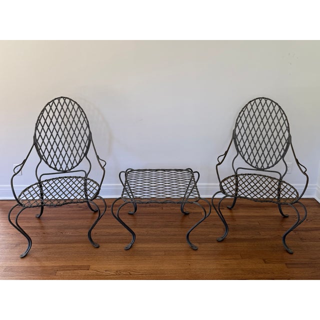 2010s Pair of Rose Tarlow Twig Armchairs and Side Table, Attributed, 3 Pieces For Sale - Image 5 of 5