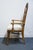Late 20th Century Bassett Furniture Centuria Collection Solid Pecan Mediterranean Style Dining Arm Chair 429-42-480 For Sale - Image 5 of 10