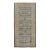 Antique Mahal Runner With Brown and Blue Dense Geometric Pattern - Rug & Kilim For Sale
