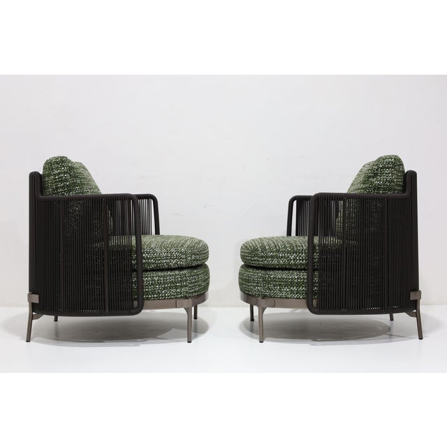 Minotti Outdoor Tape Lounge Chairs For Sale - Image 9 of 12