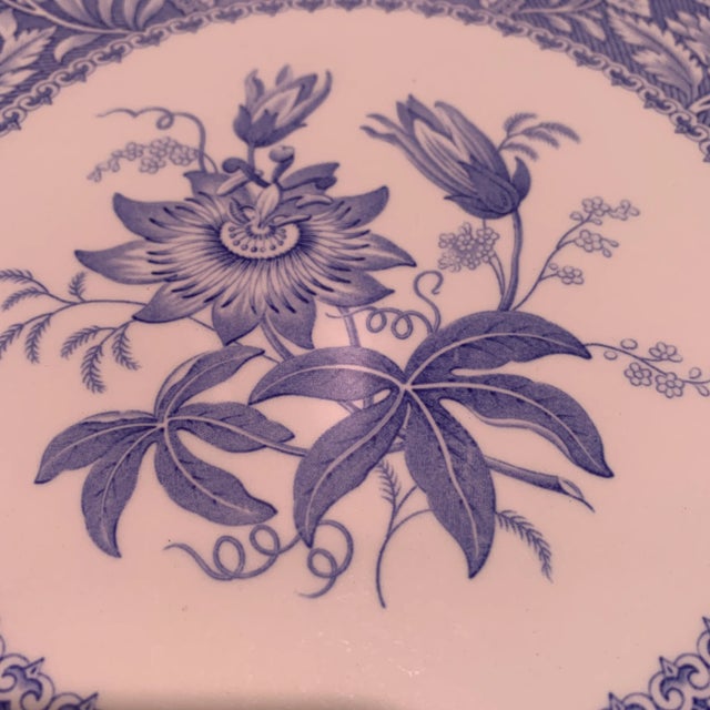 Spode Late 20th Century Spode Blue Room Cake Plate For Sale - Image 4 of 4