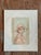 Late 20th Century Vintage Hibble Portrait of Girl With Hat Lithograph For Sale - Image 5 of 12