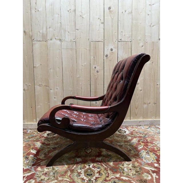 Period: 20th century Style: English Style Condition: Perfect condition Material: Leather Length: 90Width: 62Height:...