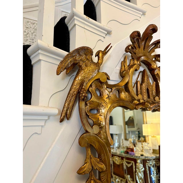 Antique Giltwood Rococo Chinoiserie Wall Mirrors, 1880, Set of 2 For Sale - Image 9 of 17