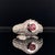 Diamond Tourmaline Ring 1.29 Tcw 14k White Gold Certified, Size 6.25 For Sale - Image 9 of 9