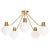 Gold Brass Ceiling Lamp attributed to Hans Bergström, Sweden, 1950s For Sale - Image 8 of 8