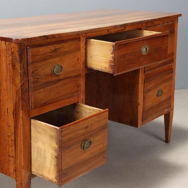 Antique Italian Directoire Walnut Desk, 1800s For Sale - Image 3 of 10