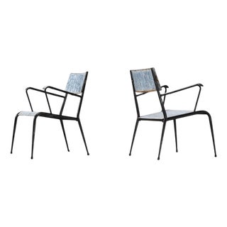 Enamelled Armchairs from Siva Poggibonsi, Italy, 1950s, Set of 2 For Sale