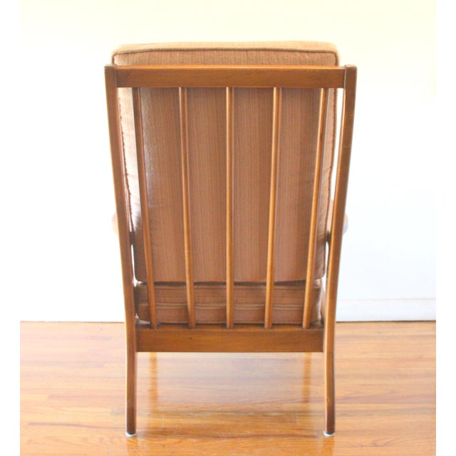 Jens Risom Mid Century Modern Jens Risom Style Arm Lounge Chair For Sale - Image 4 of 4