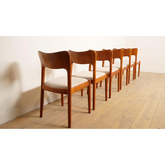 Teak Ole Dining Chairs by John Mortensen for Niels Koefoed, Set of 6 For Sale - Image 9 of 18